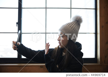 Woman, winter, snow, Mt. Woman, winter, snow, Mt. 44969714