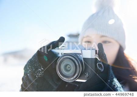 Woman, winter, snow, Mt. 44969748