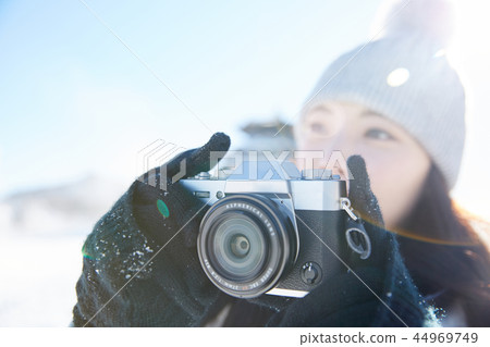 Woman, winter, snow, Mt. 44969749