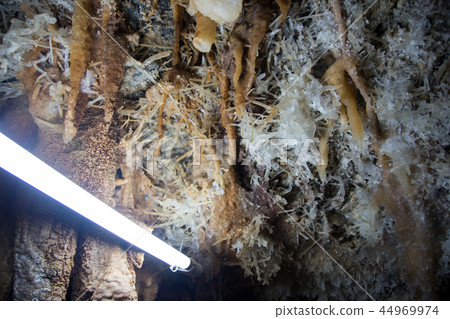 Stalactites and stalagmites stone at cave Stalactites and stalagmites stone at cave 44969974