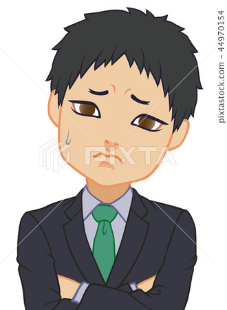 Chibi character office worker trouble 44970154