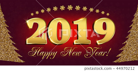 2019 Happy New Year Flyers and Greetings Card 2019 Happy New Year Flyers and Greetings Card 44970212