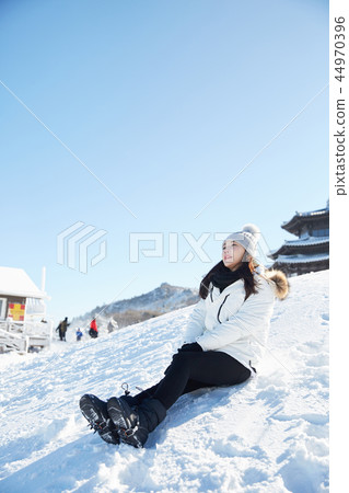 Woman, winter, snow, Mt. 44970396