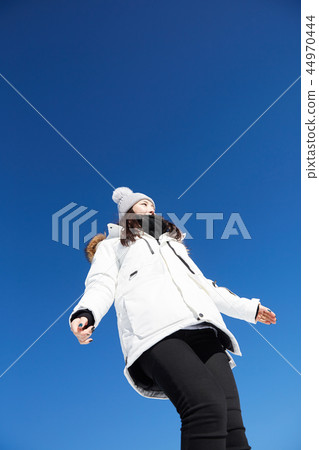 Woman, winter, snow, Mt. 44970444