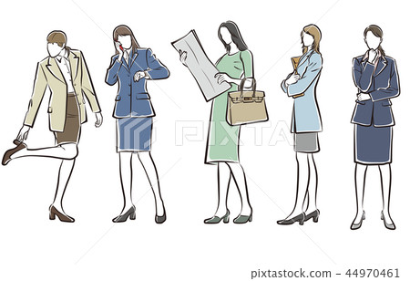 Illustration of a business woman Illustration of a business woman 44970461