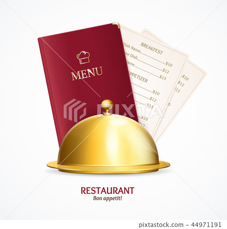Realistic Detailed 3d Restaurant Menu Concept. Vector 44971191