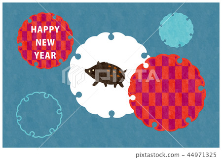 New Year's card template 44971325
