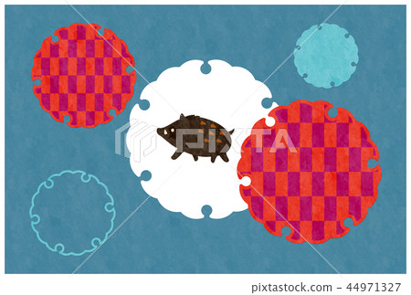 New Year's card template 44971327