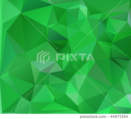 Green Polygonal Mosaic Background 44973304