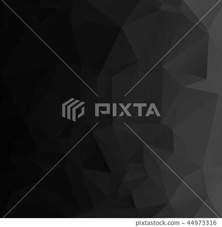 Black Polygonal Mosaic Background 44973316