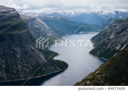 Ringedalsvatnet Lake near Trolltunga Ringedalsvatnet Lake near Trolltunga 44973489