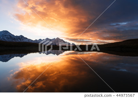 Mountain lake Koruld, Samegrelo-zemo Svaneti Mountain lake Koruld, Samegrelo-zemo Svaneti 44973567