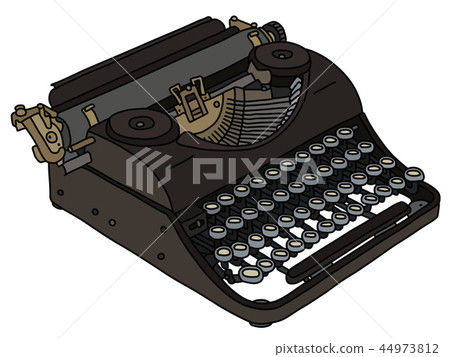 The vintage portable typewriter The vintage portable typewriter 44973812