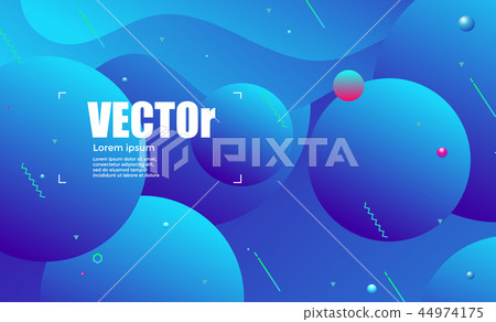 Abstract gradients Circle waves background 44974175