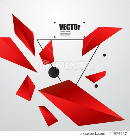 Abstract red black background concept-插圖素材 [44974337] - PIXTA圖庫