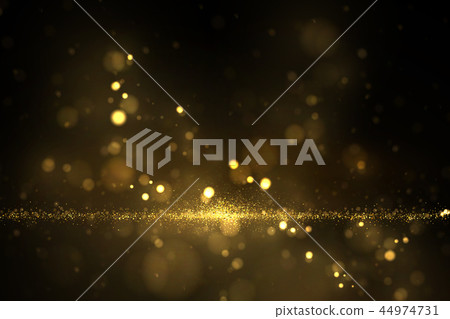 Shiny golden particles on dark Shiny golden particles on dark 44974731