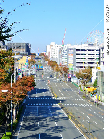 Scenery where a ferris wheel can be seen 44975237