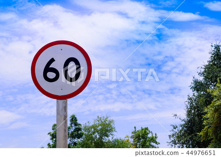 Speed Limited (60km/ h) warning sign 44976651