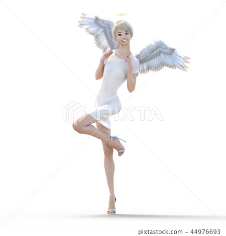 Real angel perming3DCG illustrations material 44976693