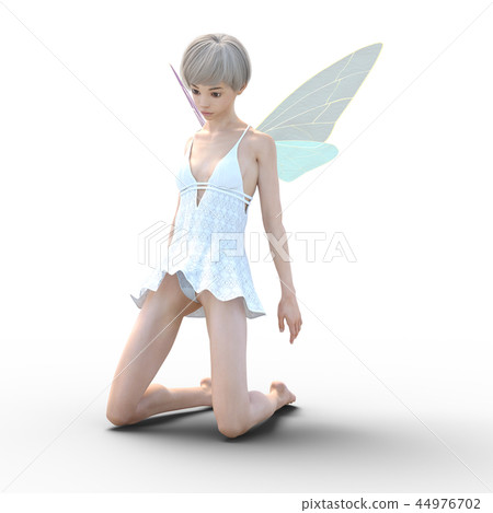 真正的天使perming3DCG插圖素材 44976702