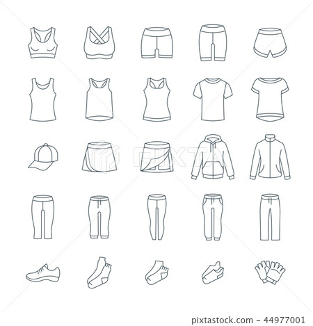 Women casual clothes for gym fitness training 44977001