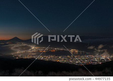 High bocce plateau Yatsugatake Mt. Fuji Lake Suwa Unsea Starry view 44977135