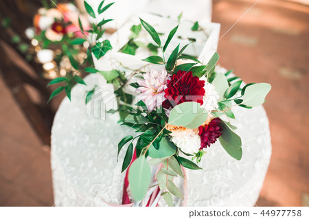 Decorations for the wedding ceremony. Beautiful flowers 44977758