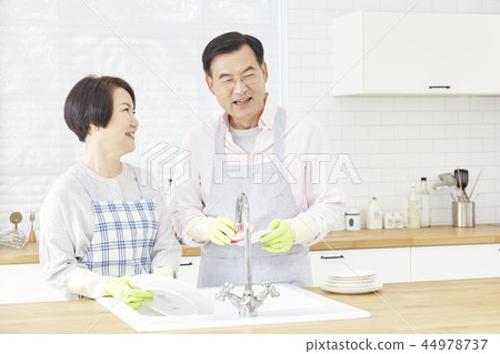 洗碗，廚房，情侶 44978737