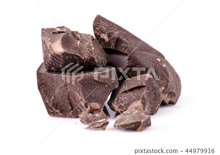 Broken chocolate pieces Broken chocolate pieces 44979916
