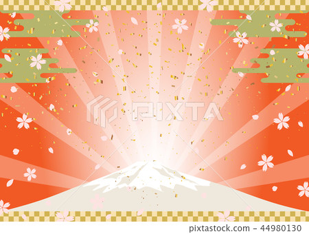 金葉富士山背景 44980130