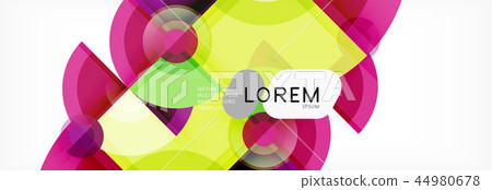 Abstract background - multicolored circles, trendy minimal geometric design Abstract background - multicolored circles, trendy minimal geometric design 44980678