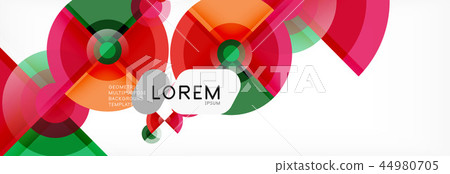 Vector fantastic circle modern geometric background template 44980705
