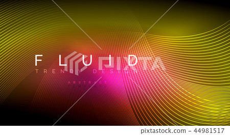 Digital flowing wave particles abstract background - Stock Illustration ...