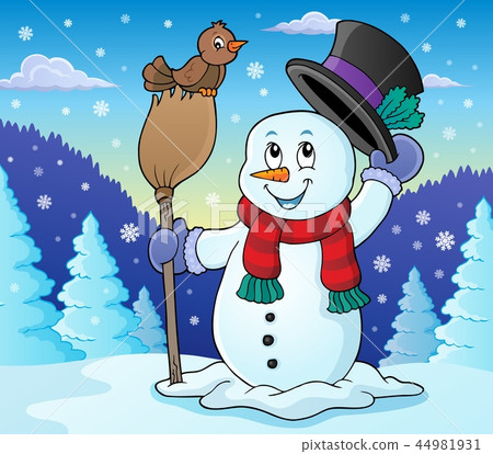 Winter snowman subject image 2 Winter snowman subject image 2 44981931