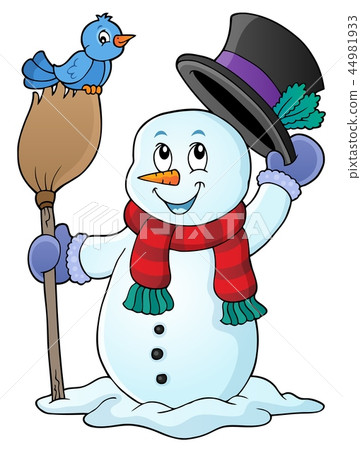 Winter snowman subject image 1 44981933
