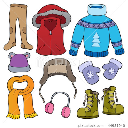Winter clothes topic set 2 44981940
