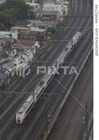 Limited Express Kusatsu on the Tohoku Line: Series 651 train Limited Express Kusatsu on the Tohoku Line: Series 651 train 44982744