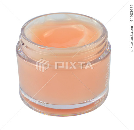 Jar with facial cream Jar with facial cream 44983683