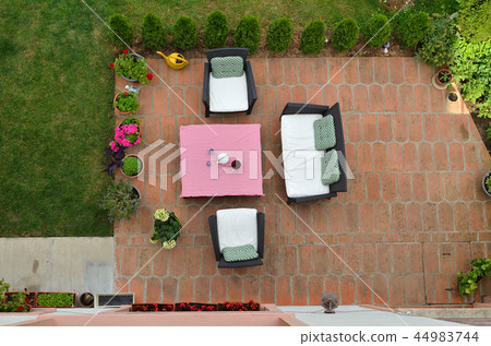 Garden furniture shot from above 44983744