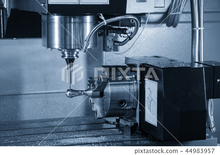 The 4-axis CNC milling machine. The 4-axis CNC milling machine. 44983957
