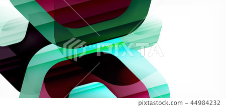 Glossy color hexagons modern composition background, shiny glass design Glossy color hexagons modern composition background, shiny glass design 44984232