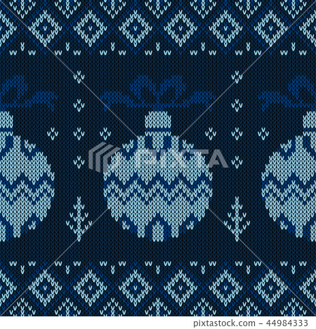 Christmas knitted pattern.  44984333