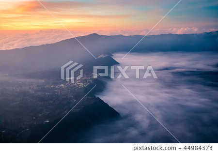Bromo volcano at sunrise, East Java, Indonesia Bromo volcano at sunrise, East Java, Indonesia 44984373