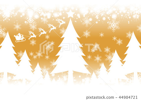 Background illustration material, white christmas, nativity, santa claus, tree, winter image, snowflake, snow scene Background illustration material, white christmas, nativity, santa claus, tree, winter image, snowflake, snow scene 44984721