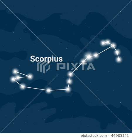 The constellation Scorpius (The Scorpion) 44985341