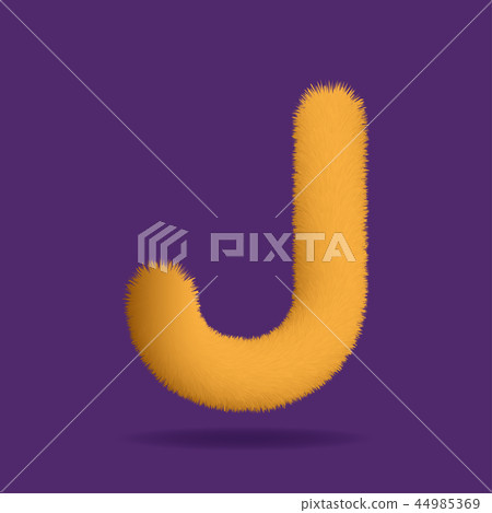 Uppercase Letter J, Alphabet Made Of Fur Texture Uppercase Letter J, Alphabet Made Of Fur Texture 44985369