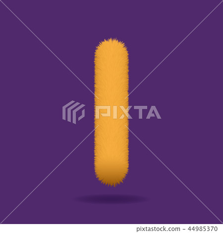 Uppercase Letter I, Alphabet Made Of Fur Texture Uppercase Letter I, Alphabet Made Of Fur Texture 44985370