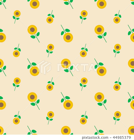 Sunflower seamless pattern background Sunflower seamless pattern background 44985379