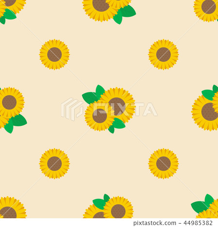 Sunflower seamless pattern background Sunflower seamless pattern background 44985382