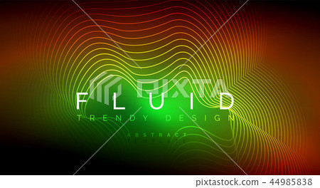Digital flowing wave particles abstract background 44985838